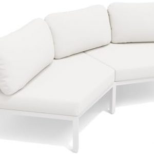 Crestlive Products Modular Half Moon 2-Seater Sofa Cover (Beige)