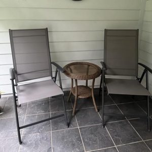 Crestlive Products Folding Patio Chairs Set of 2, Foldable Outdoor Chair
