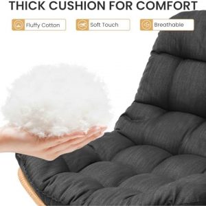 Crestlive Products Outdoor Loveseat, Outdoor Sofa Set (3PCS Black)