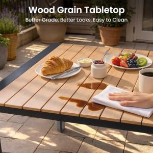 Crestlive 9-Piece Outdoor Dining Set, 83" Table and Stackable Chairs for 8