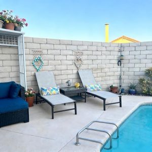 Chaise Lounge Outdoor, Pool Lounge Set of 2 Tanning Chairs(Beige)