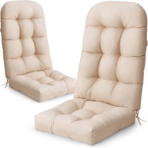 50x20x4 In Adirondack Chair Cushion Set of 2, Thick Outdoor Chair Cushion